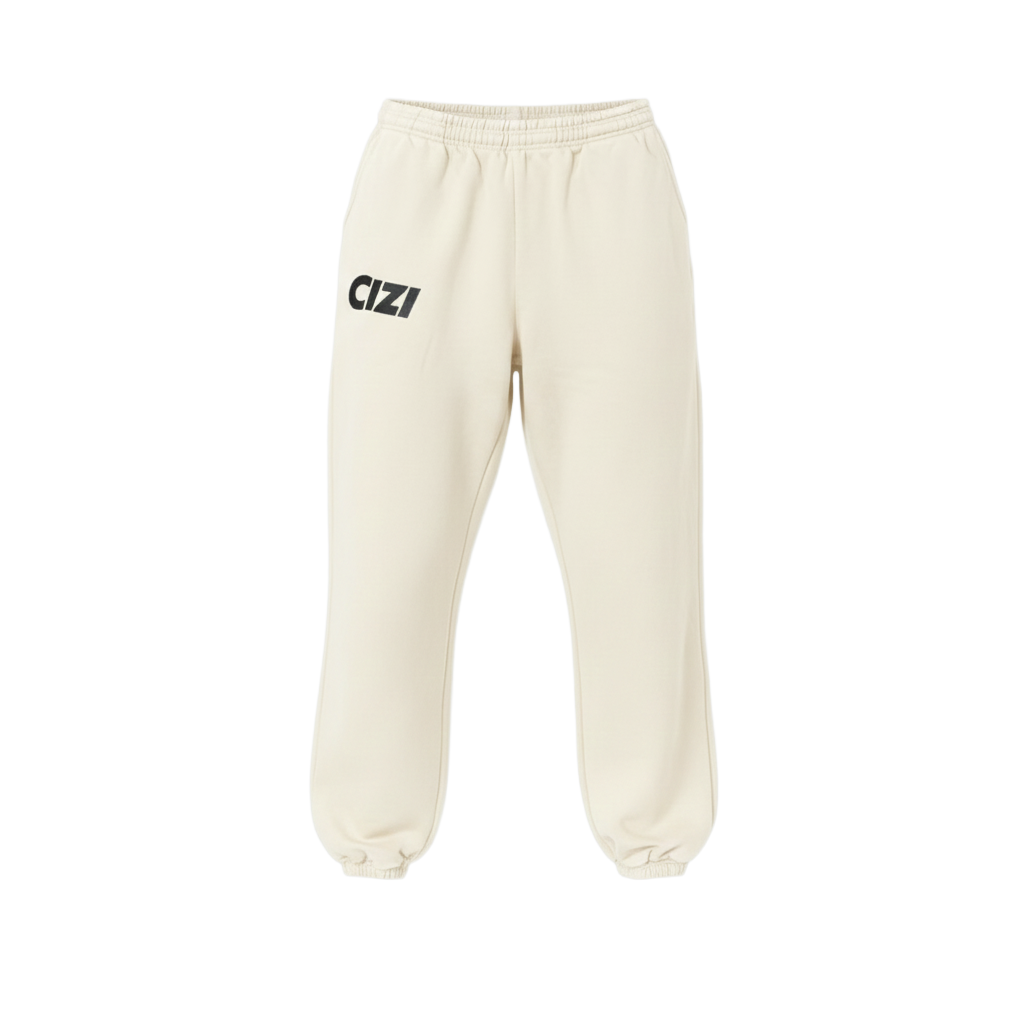 Cizi Tapered Sweatpants – Cream