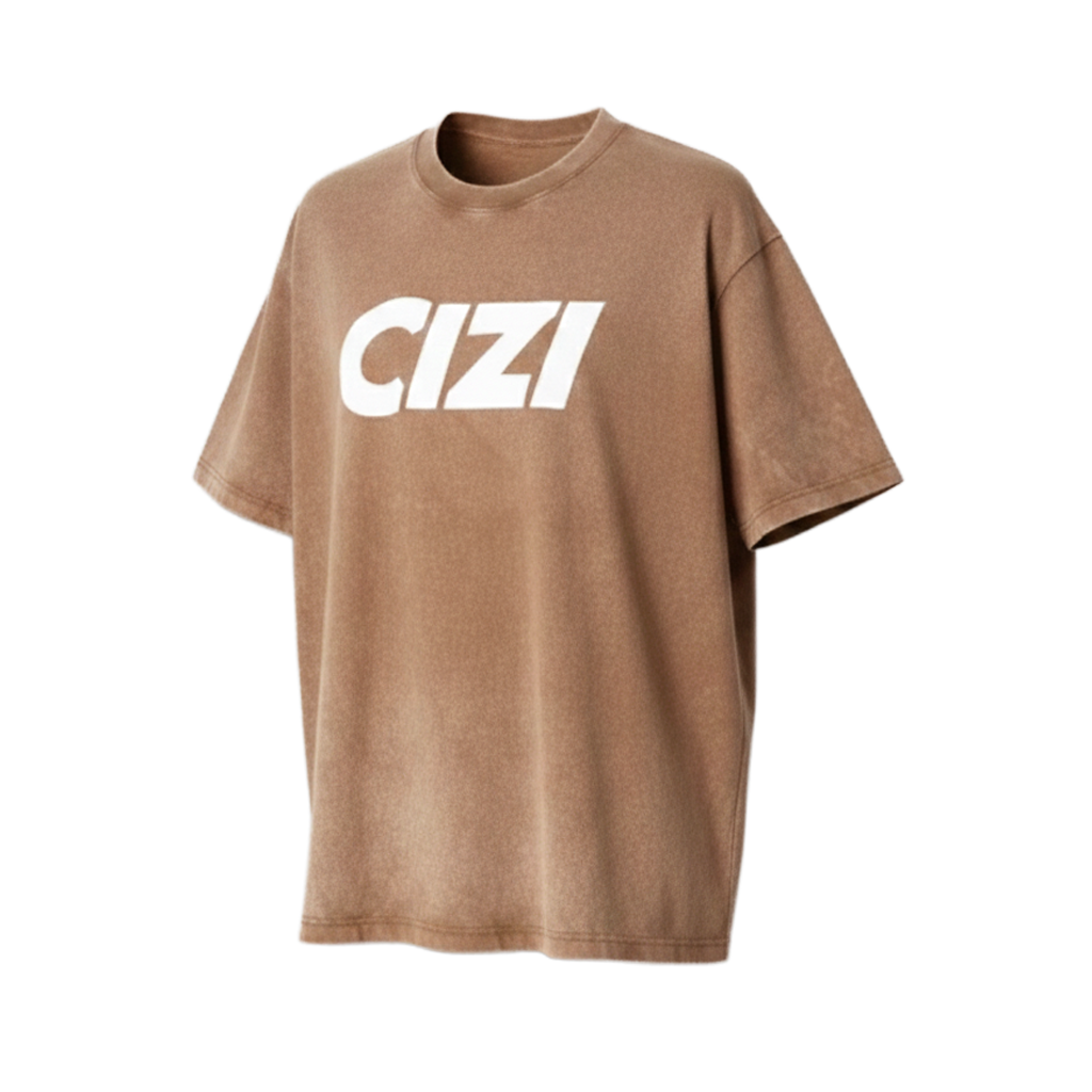 Cizi Tee – Washed Brown