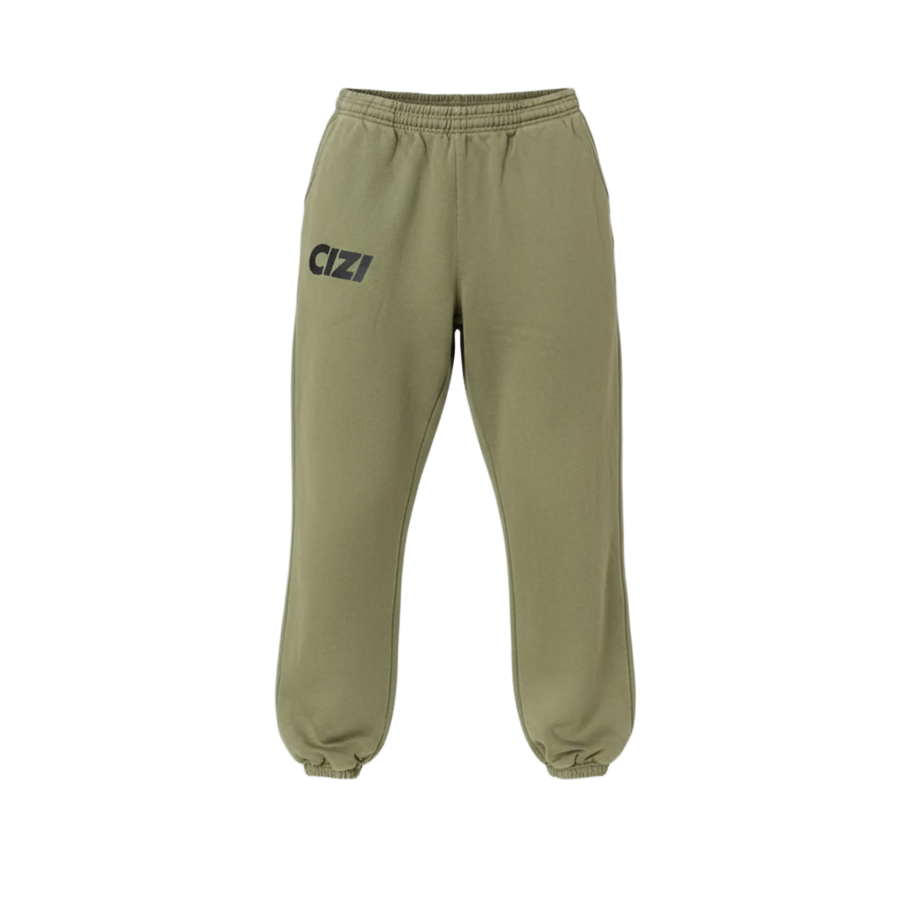 Cizi Tapered Sweatpants – Green