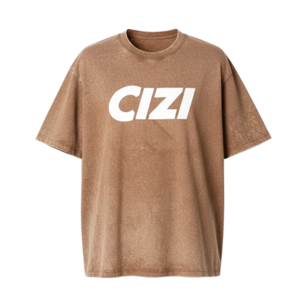 Cizi Tee – Washed Brown