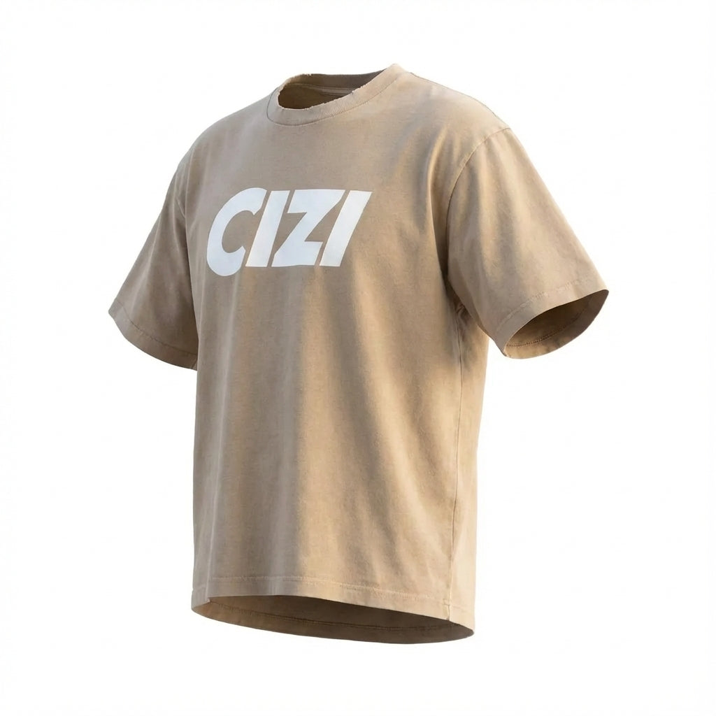 Cizi Tee - Tan